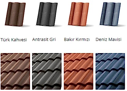 RENKLİ KİREMİTLER